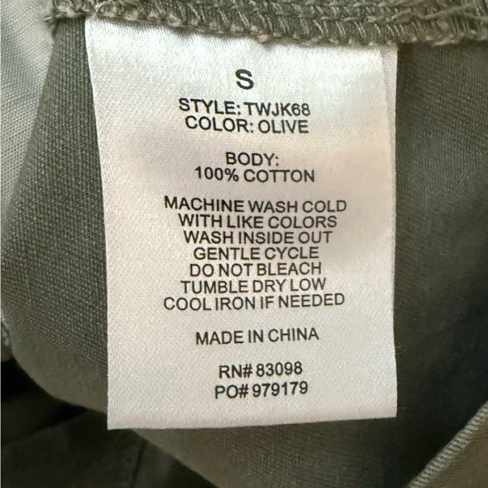 Sincerely Jules Women’s Utility Jacket in Olive! Small! - Picture 8 of 9